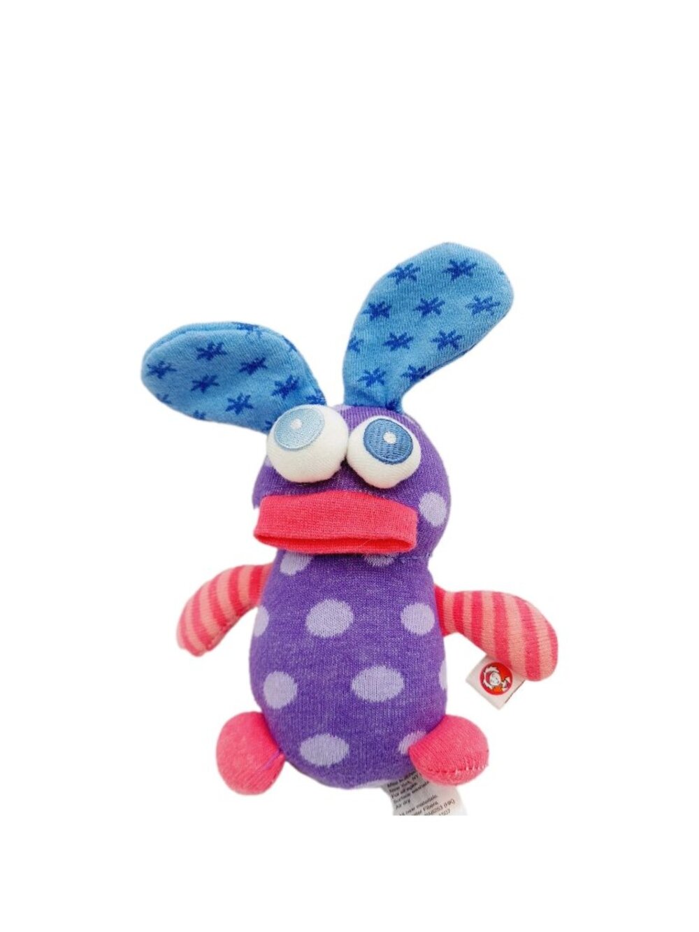 Little Miss Matched Plush Sock Monster 8" Purple Stuffed Animal Toy
